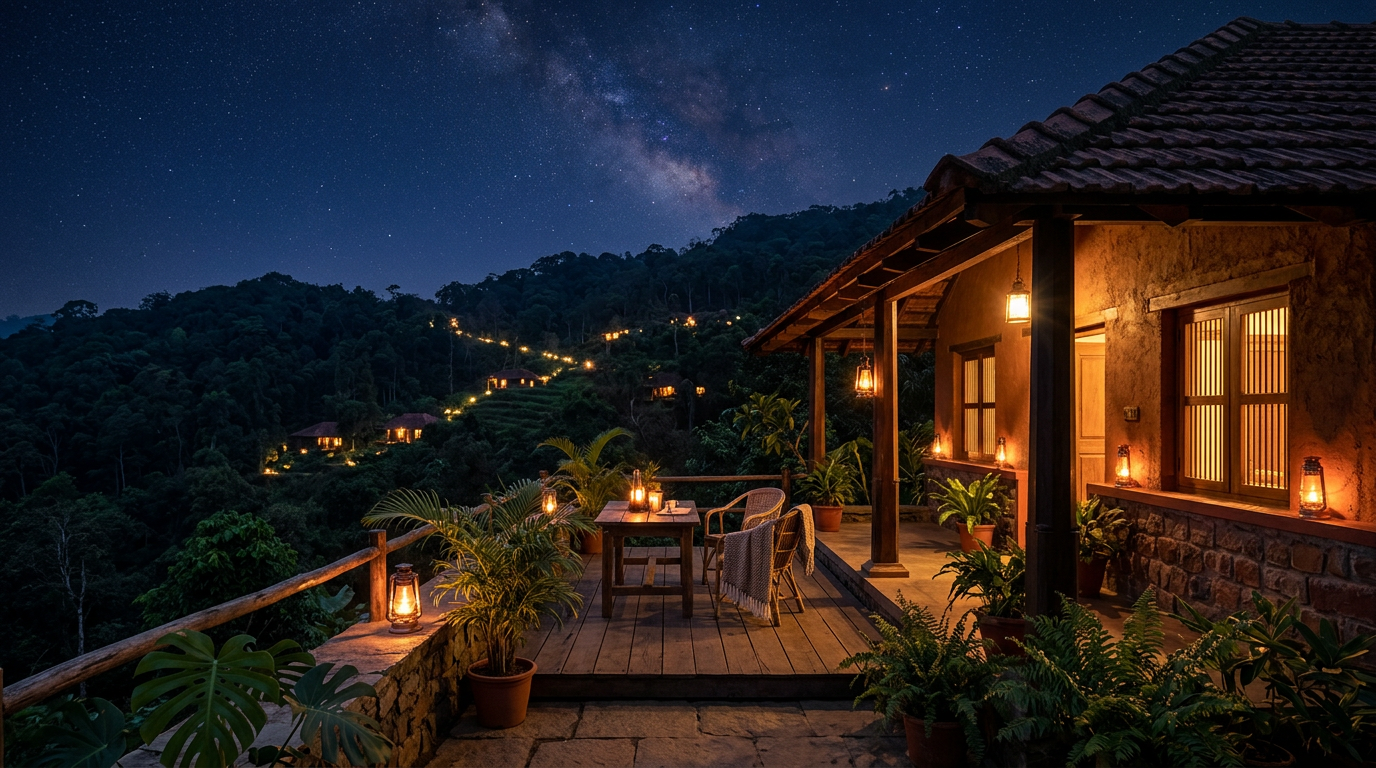 Night at Athir — Lantern-lit stillness