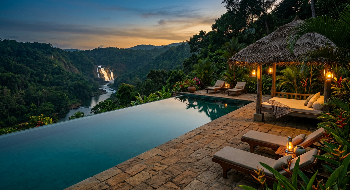 Midday at Athir — The pool edge